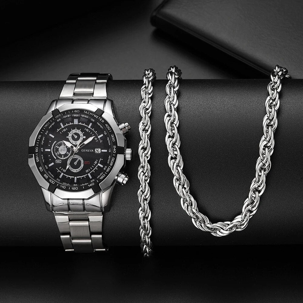 Men Luxury Fashion Design Stainless Steel Watch